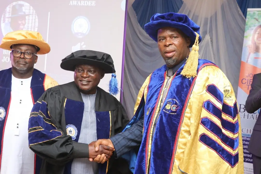 Fellows on stage