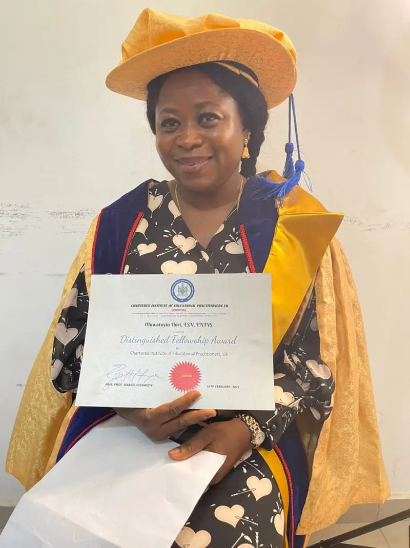 A Distinguished Fellowship Award at the CIEPUK office